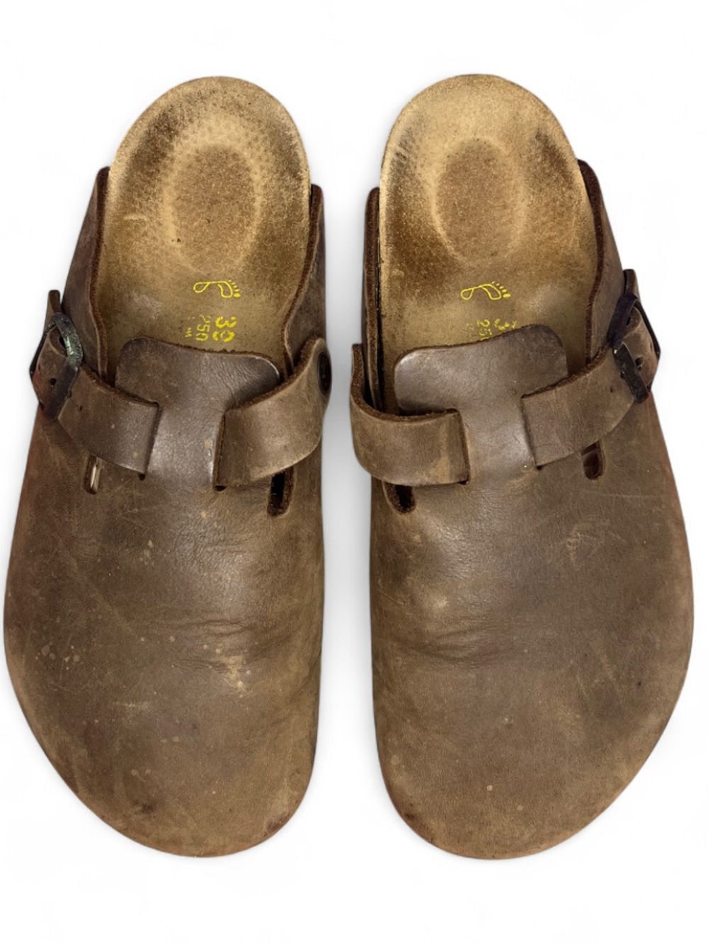 Birkenstock Boston leather Clog in Dark Chocolate Brown size 7 EU 38